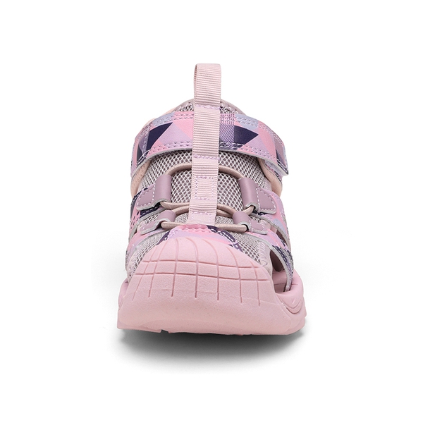 Kids Closed Toe Lightweight Athletic Sandals - PURPLE DARK PURPLE BLUE - 3